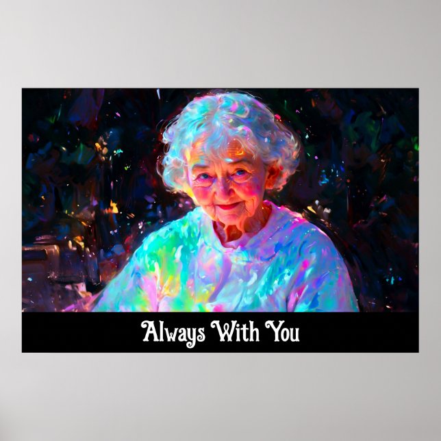 *~* Sympathy Condolence - Celestial Loving Grandma Poster (Front)
