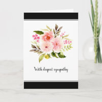 Sympathy Condolence Message Floral Greeting