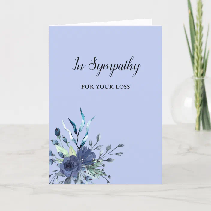 Sympathy Condolences Family Friends Loss Sorry Card Zazzle Com