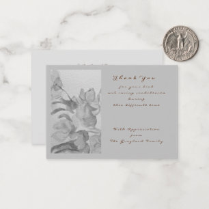 sympathy condolences poem thank you note card