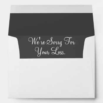 Sympathy Envelopes With Expression Liner by Mintleafstudio at Zazzle