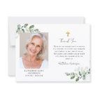 Sympathy Eucalyptus Cross Photo Funeral