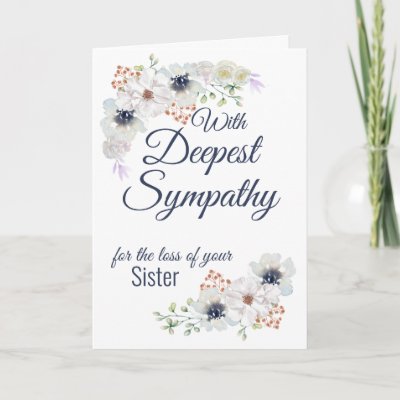 Sympathy Floral Watercolor Card