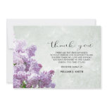 Sympathy Flower Lilacs THANK YOU Grey Sympathy Flower Lilacs THANK YOU Grey