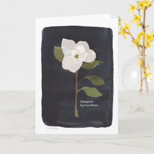 Sympathy Folded Card with Watercolor Flower
