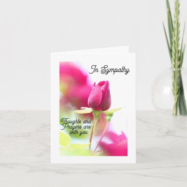 Sympathy Folded Greeting Card (Front)