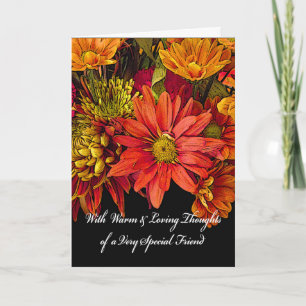 Sympathy for Friend, Floral Arrangement Card