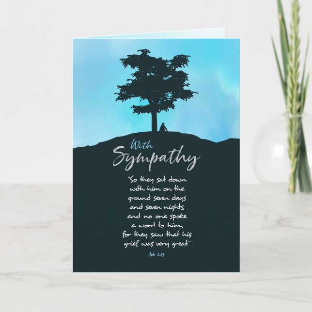 Sympathy for Grief too Great for Words Card (Front)