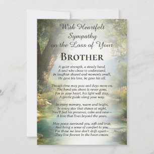 Sympathy for Loss of a Brother Card