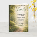 Sympathy for Loss of a Family Card