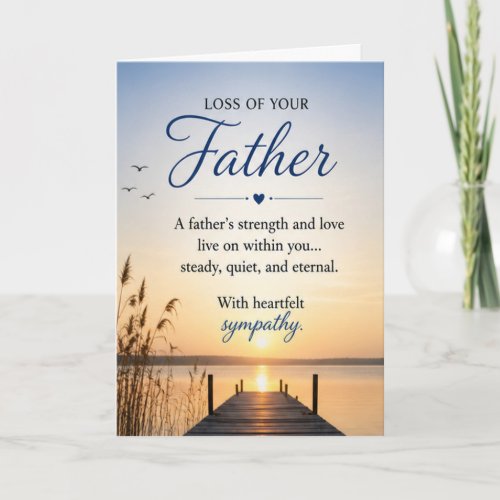 Sympathy for Loss of a Father Card