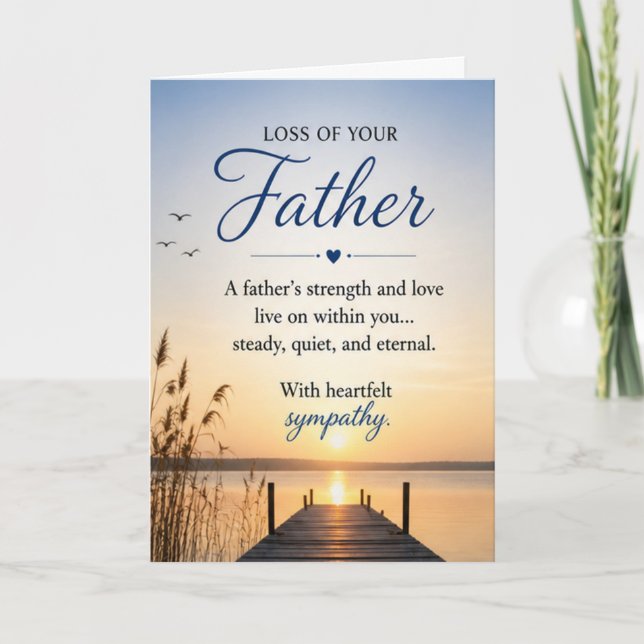 Sympathy for Loss of a Father Card (Front)