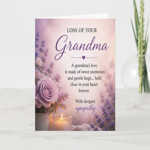Sympathy for Loss of a Grandma Card