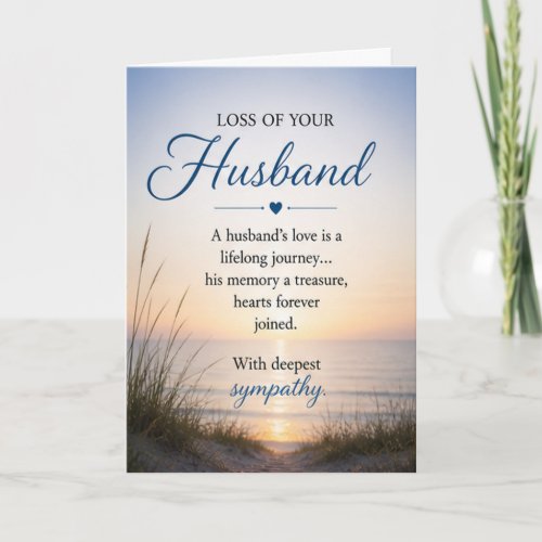 Sympathy for Loss of a Husband Card