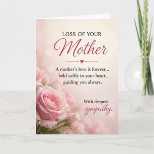 Sympathy for Loss of a Mother Card