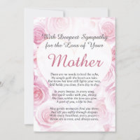 Sympathy for Loss of a Mother
