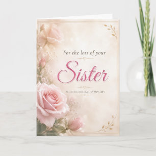 Sympathy for Loss of a Sister Card
