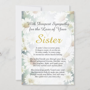 Sympathy for Loss of a Sister Card