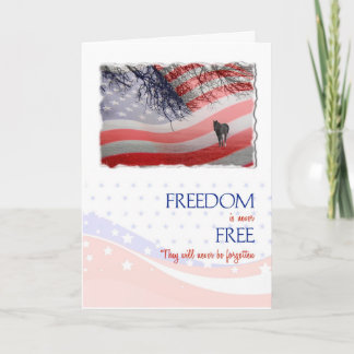 Sympathy for Loss of a Soldier Police Officer Card