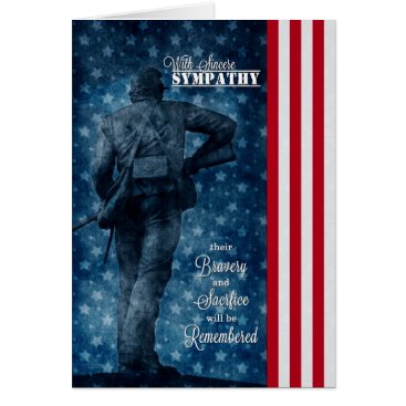 Sympathy for Loss of a Soldier Stars and Stripes Card Sympathy for Loss of a Soldier Stars and Stripes Card