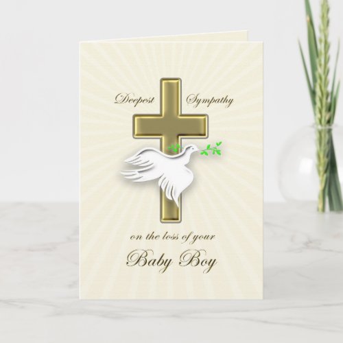 Sympathy for loss of Baby Boy Card
