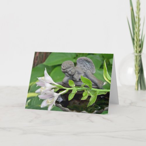 Sympathy for Loss of Baby or Child Hosta Blooms Card
