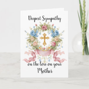 Sympathy for Loss of Mother card