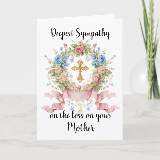Sympathy for Loss of Mother card (Front)