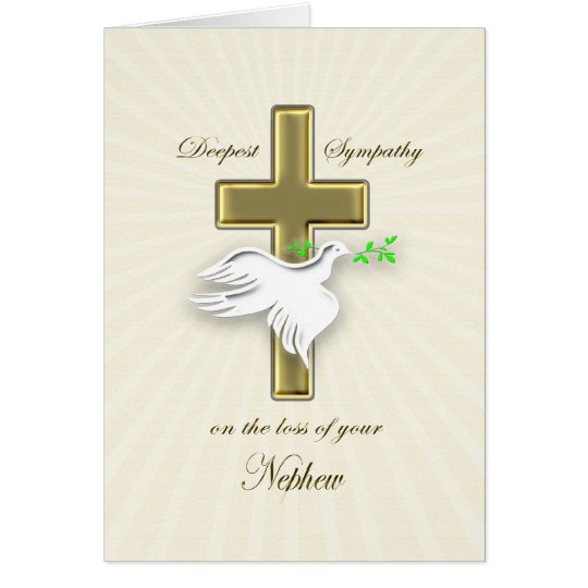 Sympathy for loss of nephew card | Zazzle.com