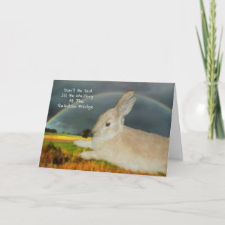 Sympathy for loss of pet rabbit card