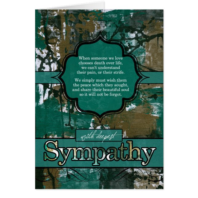 Sympathy for Survivors of a Suicide Urban Graffiti (Front)