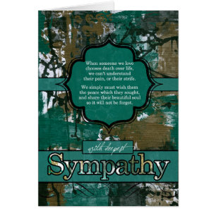 Sympathy for Survivors of a Suicide Urban Graffiti Cards