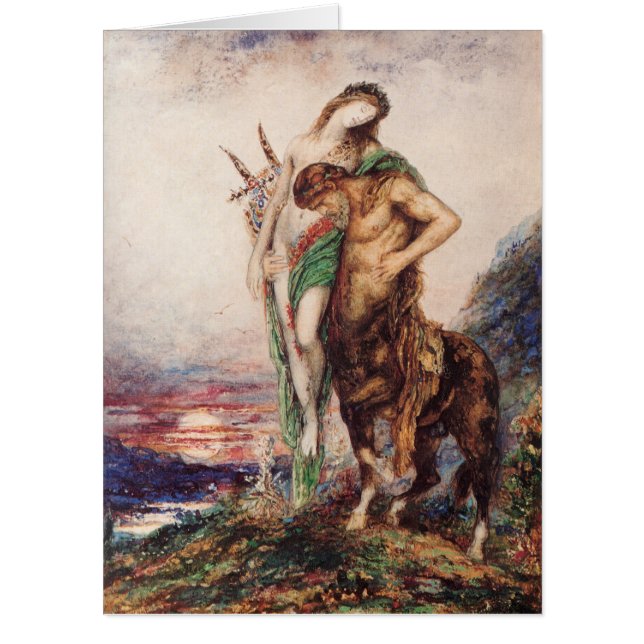 Sympathy for the Dead Poet Carried by a Centaur Card (Front)