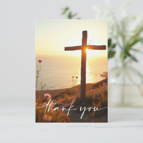 Sympathy Funeral Memorial Cross Sunrise Ocean