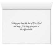 Sympathy Funeral Religious Jesus Angel (Inside Horizontal (Bottom))