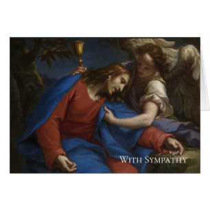 Sympathy Funeral Religious Jesus Angel Cards