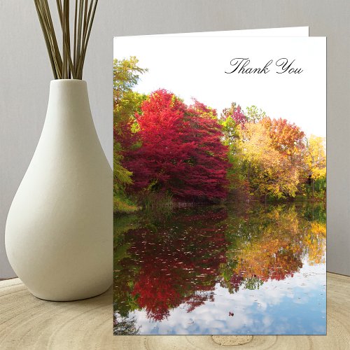 Sympathy Funeral Thank You Card __ Autumn