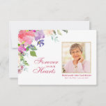 Sympathy Funeral Thank You Cards Floral Photo