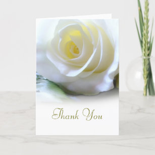 Red and White Floral Funeral Thank You Cards with Envelopes – Rella Paper