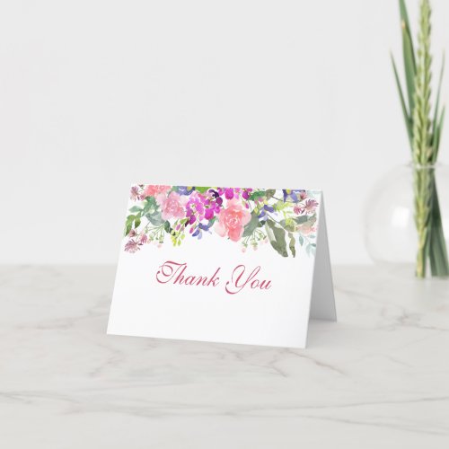 Sympathy Funeral Thank You Note Cards Floral