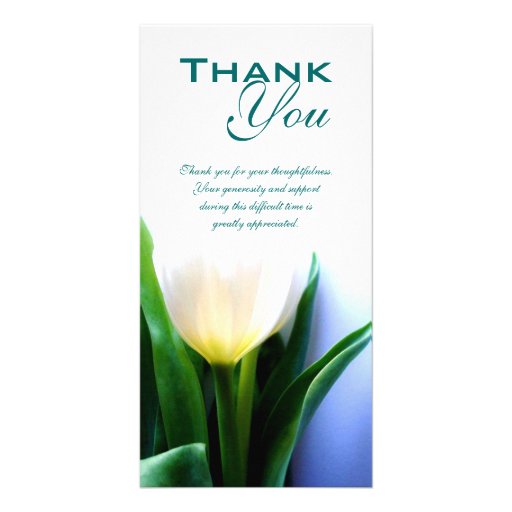 Sympathy / Funeral Thank You Photo Card | Zazzle