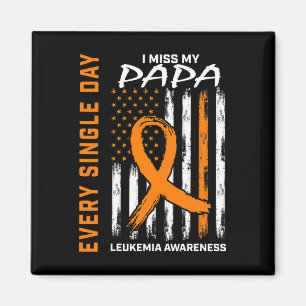 Sympathy Gifts Loss Of Papa Orange Leukemia Awaren Magnet