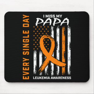 Sympathy Gifts Loss Of Papa Orange Leukemia Awaren Mouse Pad