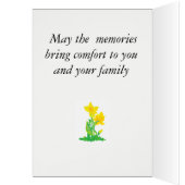 Sympathy Greeting Card Lilly's (Inside (Left))