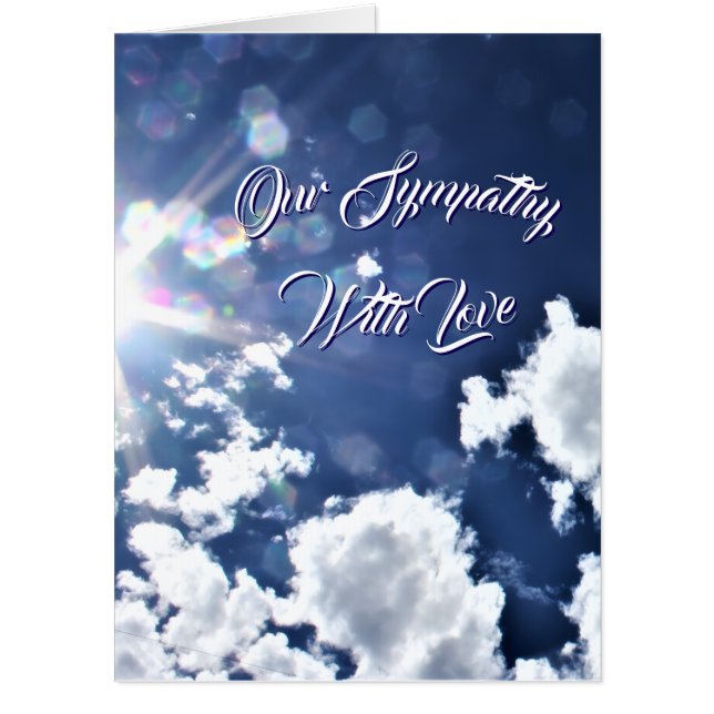 Sympathy Heavenly Clouds (Big 18 x 24) Card (Front)