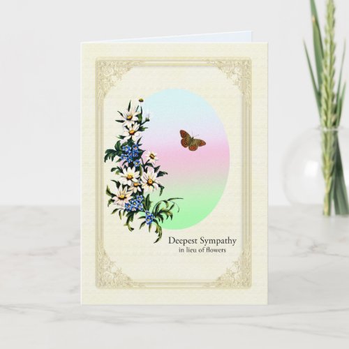 Sympathy in Lieu of Flowers Card