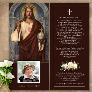 Sympathy Jesus Our King Funeral Thank You Card