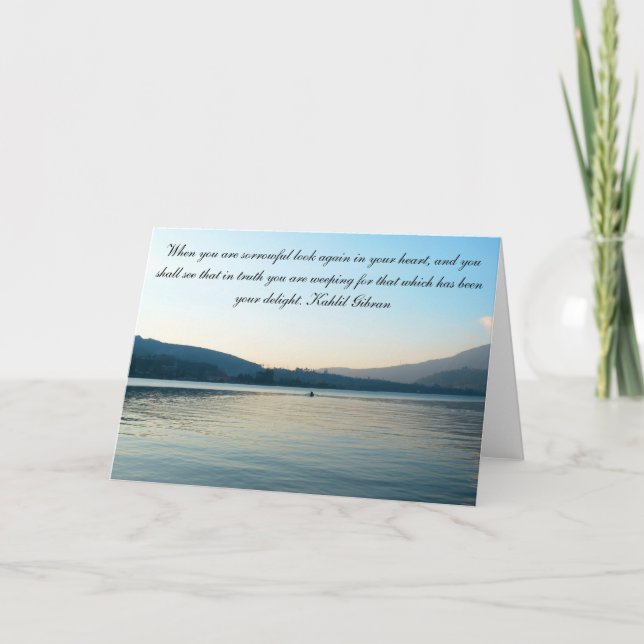 Sympathy Lake Card (Front)