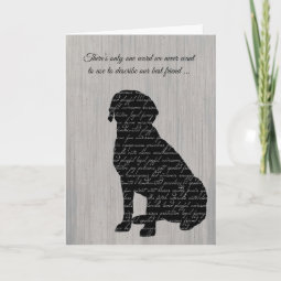 Sympathy Loss of Dog Word Collage Card Zazzle