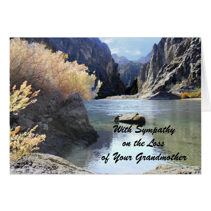 Sympathy, Loss of Grandmother, Beautiful Scenery Card